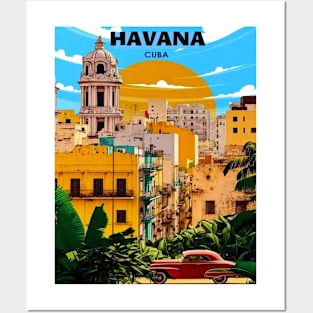 Havana Cuba Vintage Travel and Tourism Advertising Print Posters and Art